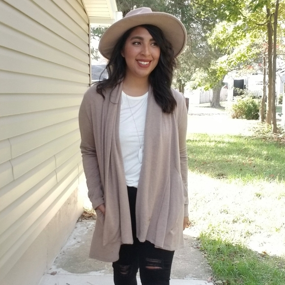 FLASHSALE⚡ULTRAMODERN DRAPE CARDIGAN IN BROWN - Picture 3 of 12